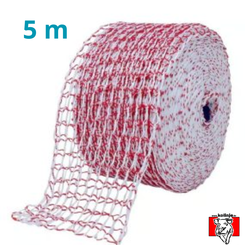 18 OKA 5 MET MREŽICA ZA MESO 18 OKA  CRVENO BIJELA pak. 5 M