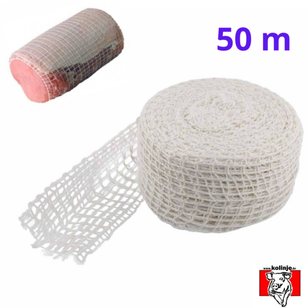 14/5/RED/35/00 MREŽICA ZA MESO 14 OKA CRVENO BIJELA pak. 50 M