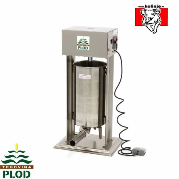 Električna stolna punilica za kobasice 15 L, motor 120 W, 10 brzina