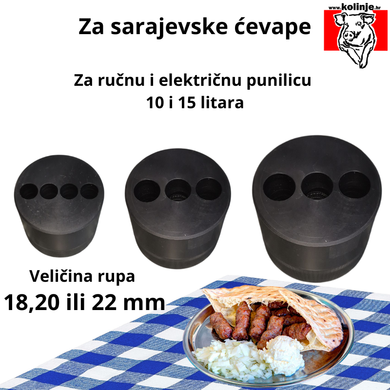 NASTAVAK ZA SARAJEVSKE ĆEVAPE - ELEKTRIČNA PUNILICA fi 18